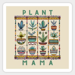 Boho Plant Mama Succulent Plants Sticker